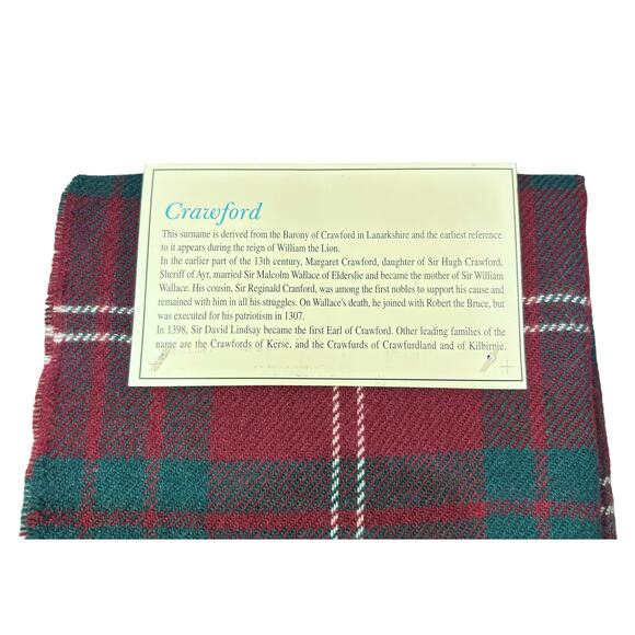 Ingles Buchan Crawford 100% Pure New Wool Made in Scotland Scarf - Picture 3 of 5